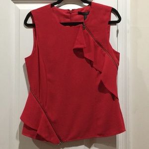 BCBG maxazria sleeveless zipper top NWT